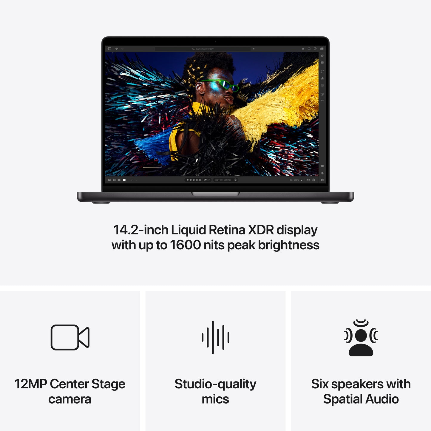 14-inch MacBook Pro M4 - Space Black - Nano-texture display